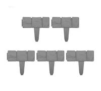 10 - 20 pezzi in finta pietra per piante recinzione e paletto di supporto, bordo decorativo da giardino per prato fai da te, paesaggio del cortile (20 pezzi)