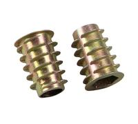 10/20 pezzi in lega di zinco for testa esagonale incassata, inserto for legno incorporato, dado for mobili for testa esagonale flangiata M4 M5 M6 M8 M10(M10x20mm x10pcs)