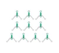 10/20 pezzi lenza da pesca Space biforcation girella 8 anelli sagomati contatto per doppio gancio Subline Splitter Tackle Line Space biforcation anelli contatto dispositivo per doppio gancio Subline