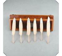 10/20 pezzi/lotto piume d'anatra tinte in oro naturale per artigianato fai da te piume decorative per la creazione di gioielli acchiappasogni piume 10-15 cm - rosa conchiglia argento - 20 pezzi