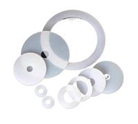 10-20 pezzi M3 M4 M5 M6 M7 M8 M10 M12 M14 M16 M18 Guarnizioni piatte in gomma morbida bianca Rondelle antiolio(10x16x2 20pcs)