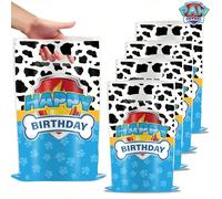10/20 pezzi Sacchetti regalo per feste a tema Paw Patrol, adatti per uso quotidiano e regali, possono contenere regali, portamonete, articoli di cartoleria, piccoli oggetti, utilizzabili tutto l'anno 