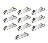 10-20 pezzi staffe angolari in acciaio inossidabile connettore universale for mobili giunto di rinforzo fissaggio telaio del letto cassetto dell'armadio(10pcs sliver)