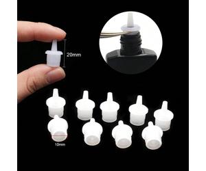 10/20 Pezzi Tappi di ricambio universali per bottiglia di colla per extension ciglia, accessori per utensili per applicazione di ciglia finte Polistirolo