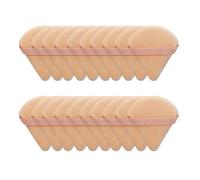 10/20 pezzi triangolo velluto soffio di polvere farina for pizza mini spugna for trucco viso cosmetici strumento di trucco leggero lavabile (Color : 20pcs skin color)