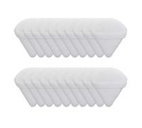 10/20 pezzi triangolo velluto soffio di polvere farina for pizza mini spugna for trucco viso cosmetici strumento di trucco leggero lavabile (Color : 20pcs white)