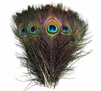 10/20 pz/lotto piume di pavone gioielli di nozze che fanno piume festa di Natale artigianato fai da te Plumas decorazione 25-30 cm