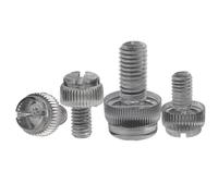 10/20 Pz M3 M4 M5 M6 M8 Acrilico Trasparente Nylon trasparente PA66 Bianco Nero Plastica Zigrinatura Testa con intaglio Senza utensili Pollice Bullone Vite(20pcs M3x4)