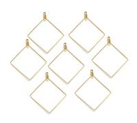 10/20 pz Oro in Acciaio Inox Pendenti Dell'orecchino di Forma Geometrica Dell'orecchio del Cerchio di Filo per Gioielli Fai da Te Che Fanno Trovare Accessori Fatti A Mano