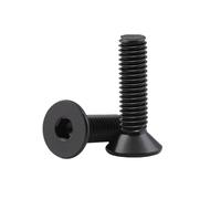 10-200pcs M2/M2.5/M3/M4/M5/M6/M8 Viti macchina con testa incassata a bocca esagonale interna in acciaio al carbonio, M2.5x25mm