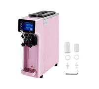 10-20L/H Gelatiere Commerciale Singolo Sapore Controsoffitto Gelato Sorbetto Yogurt Distributore Automatico di Attrezzature for Congelamento Domestico Per uso fai da te(Pink)