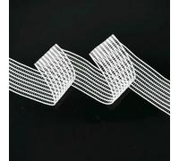 10/20M 20-50mm Fasce elastiche trasparenti in rete Protezione per fissaggio caviglia Supporto per piede Protezione Elastico Accessori per cucire-Bianco-25mm-10 metri