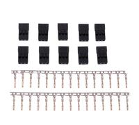10/20pairs per Futaba Servo Ricevitore Connettori Kit Spine per Quadcopter Terminali Batteria Crimps Pin Kit per Futaba Servo Connettori Spine