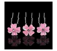 10/20Pcs Chic Crystal Rose Flower Hair Clips Wedding Hair Hair Pins Damigella d'onore Gioielli Accessori for capelli da donna(10Pcs-02)
