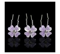 10/20Pcs Chic Crystal Rose Flower Hair Clips Wedding Hair Hair Pins Damigella d'onore Gioielli Accessori for capelli da donna(Z2)