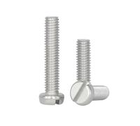 10-20pcs M2/M2.5/M3/M4 acciaio inossidabile 304 viti meccaniche con testa cilindrica e fessura a fenditura, M3x6mm