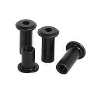 10/20PCS M3 M4 M5 M6 M8 Nero In Acciaio Al Carbonio Grande Piatto Esagonale Testa A Esagono Incassato Rivetto Connettore Inserto Giunto Manicotto Dado(6mm,M3 (20pcs))