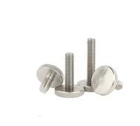 10/20Pcs M3 M4 M5 Zigrinato Grande Bullone A Testa Piatta Mano Vite Zincata Vite (Size : M5x25(10pcs))