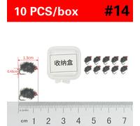 10/20PCS Pesca con la Mosca Mosche Ganci Bagnato Asciutto Esche Spigola Ninfa