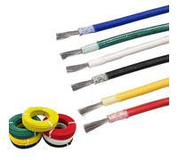 10-22AWG Cavo Intrecciato In Silicone Ad Alta Temperatura, -76 A 572 ℉, Cavo Flessibile Resistente Al Calore In Rame Stagnato For Fornaci, Riscaldatori Industriali E Macchinari(100ft,10awg)