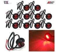 10 24v Profilo Rotondo Posteriore Evidenziatore 3 LED Rosso Lampade per Man DAF