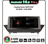 10.25"4+64GB Carplay Android 14 Autoradio Sat Nav GPS For BMW X1 E84 Radio BT5.0