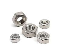 10/25/50/100 pezzi Dado esagonale M1.6 M2 M2.5 M3 M4 M5 M6 M8 Acciaio inossidabile 304 A2-70(25PCs M5)