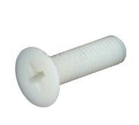 10/25/50 pezzi M2.5 M3 M4 M5 M6 M8 Viti a testa piatta in plastica di nylon Lunghezza vite 5 mm-40 mm(M2.5 x10mm 50pcs)
