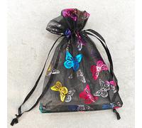10/25/50pcs Arcobaleno Motivo Farfalla Organza Gioie Borsa Cordino Buste Nuovo
