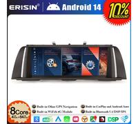 10.25" 8-Core 4GB+64GB Android 14 Autoradio GPS Wifi per BMW Serie 5 F10/F11 CIC