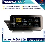 10.25" 8-Core Android 13 Autoradio GPS DAB+ CarPlay Wifi SWC Audi A4 A5 B8 S4 S5