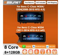 10.25 "Carplay Android 13 Auto Autoradio per Mercedes Benz W204/S204 Classe C NTG 4.0 4.5 2008-2014 Autoradio lettore mutimedia fm HC2 4.5