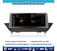 10.25" DAB+ Wifi 4+64GB Carplay Android 14 Autoradio Sat Nav GPS For BMW X1 E84