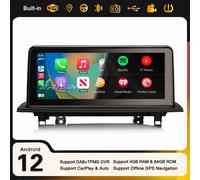 10,25" IPS Android 14 GPS Autoradio BMW X1 F48 DAB+ CarPlay 8-Core DSP Wifi 64GB