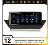 10,25" IPS Android 14 Navi DAB+ Autoradio CarPlay iDrive USB BMW X1 E84 CIC 64GB