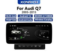 10.25 pollici Wireless Carplay Android Auto Car radio per Audi Q7 2005-2015 Touch Screen Multimedia Autoradio Car intelligent Audio LOW 6-128GB 05-09