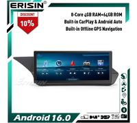 10.25" Qualcomm 8-Core 64GB Android 16 Autoradio per Mercedes W212 S212