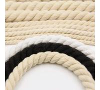 10-250M 1.5/2/3/4/5/6/7/8/10/12/13/15/18/20 millimetri di Cotone Naturale Ritorto Macrame Corda Mestiere di DIY di Lavoro A Maglia Fare Ganci Per Piante Arazzi