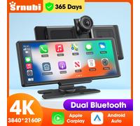 10.26 "Camera da cruscotto 4K DVR Specchio per auto Lettore video Wireless Carplay Android Auto Monitor per auto Multimedia GPS Telecamera retrovisore Cruscotto