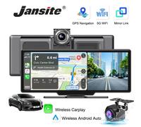 10.26 '' Dash Cam 4K Specchio per auto Lettore video Wireless Carplay Android Auto GPS Monitor per auto Multimedia Telecamera per retromarcia Cruscotto
