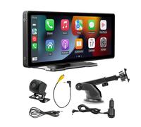 10.26" Portable Wireless Car Stereo Radio Fit For Apple CarPlay Android Auto