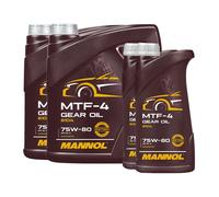 10 (2X4+2X1) Litri MANNOL 75W-80 MTF-4 API GL-4/ GL4/ Olio Per Trasmissione