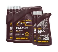 10 (2x4+2x1) Litri MANNOL SAE 75W-90 Basic Plus Olio Per Trasmissione API GL4+