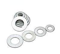 10/30/50/100 pz M2 M2.5 M5 M8 Bianco Zincato Ultra-sottile Guarnizione Piatta Rondella Piatta Metallo Guarnizione Spessa-ID 8xOD 17x h2,50 pz