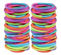10/30/50 pezzi 4 mm nero piccoli elastici for capelli elastici for capelli anello fermacoda for fai da te donne uomo fascia for capelli ricci spessi accessori(Mix Color,50Pcs)