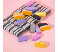 10/30/50 pezzi Mini lime per unghie, lime per unghie mini in spugna grana 100/180 in confezione multipla per unghie acriliche, blocco per levigare le unghie, lime per unghie mini a doppia faccia in co