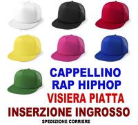 10/30/50pz CAPPELLO CAPPELLINO VISIERA PIATTA BERRETTO HIP HOP RAP RAPPER SNAP