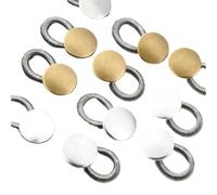 10-30 Bottoni Metallo Regolabili Vita Jeans Senza Cucire | Design semplice a clip, riutilizzabile e staccabile for fluttuazioni di peso e dopo il parto(Color1,20PCS)