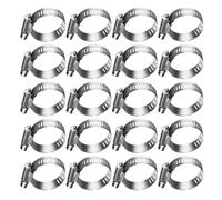 10-30 Fascette Stringitubo, SS304 Strumento for Tubo Con Ingranaggio A Vite Senza Fine Regolabile for Tubi Dell'acqua, Impianti Idraulici, Linea Del Carburante, Intercooler(19-29mm-15pcs)
