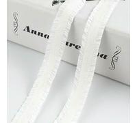 10-30 iarde 13,0 mm doppio volant elastici in pizzo elastico reggiseno cinghia biancheria intima cintura vestiti nastro elastico fai da te accessori da cucito-00 bianco-13,0 mm-20 iarde